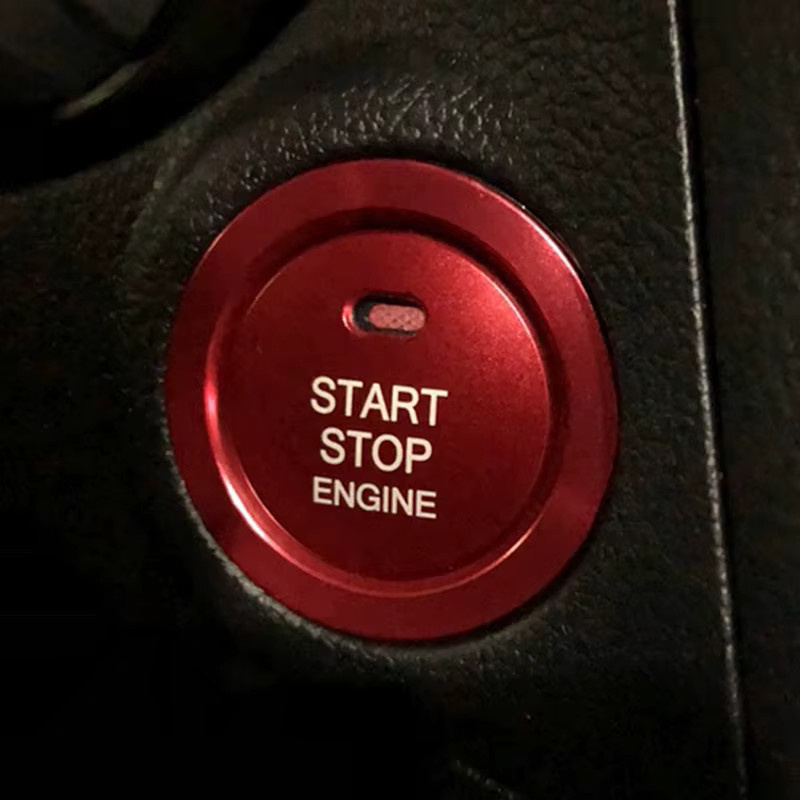 Kosero Ein-Knopf-Start Zündschalter Verkleidung Aufkleber für Subaru WRX Forester Outback STI Legacy XV Auto Interieur Zubehör - Bild 3
