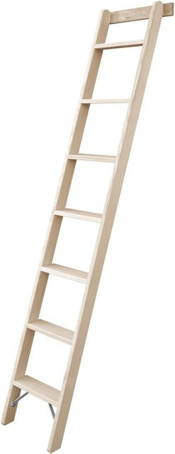 Iller Holz-Stufen-Anlegeleiter ERGO mit 10 Stufen in Beige - Bild 1