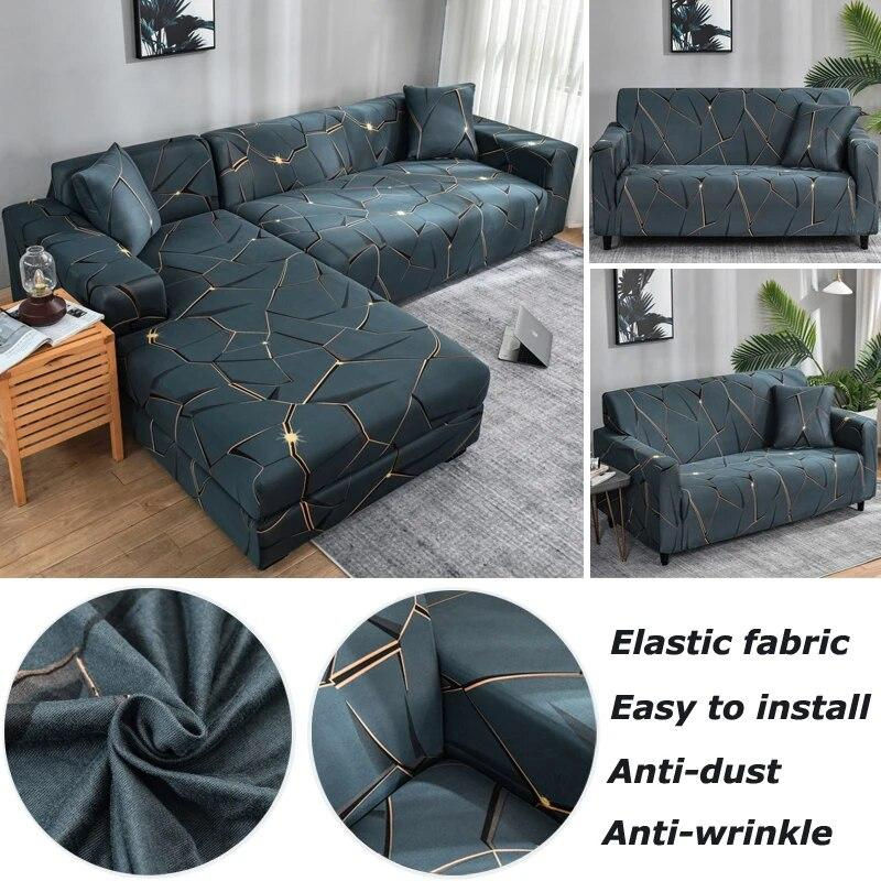 Elastischer Stretch-Sofabezug von Your Warm Home in Grau für 1-Sitzer Sessel, Breite: 90-140 cm - Bild 5