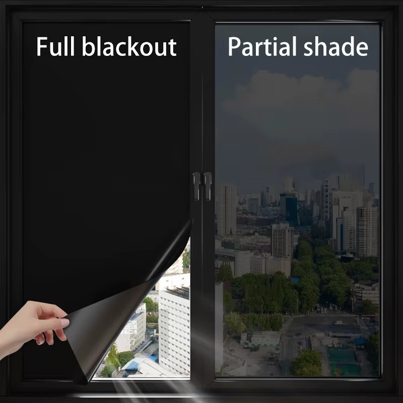 ctzsoop Sonnenschutz- und Wärmeisolierungs-Fensterfolie als Einweg-Sichtschutz mit UV-Schutz, blickdicht, 40 x 100 cm - Bild 4