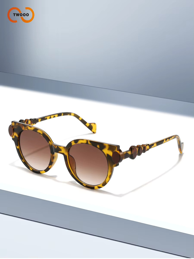 TWOOO Sonnenbrille Cat Eye, Vollrand, braun, Damen - Bild 2