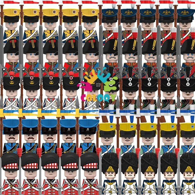 GSF Napoleonische Kriegssoldaten-Bausteine, Minipuppenbausteine, 50-teiliges Set - Bild 1