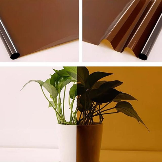 Transparente Fensterfolie AutoPartGlobal Mehrfarbig Selbstklebend Buntglas Vinylrolle für Heimdekor und Büro, B/H: 40 x 100 cm - Bild 1