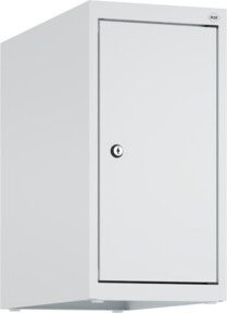 C+P Aufsatzschrank 7035/7035 aus Stahl mit Zylinderschloss und 1 Abteil in Grau, B/T/H: 50 x 25 x 50 cm - Bild 1