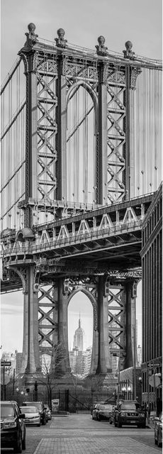 Komar Fototapete Vlies Brooklyn View B: 100 cm, H: 280 cm - Bild 1