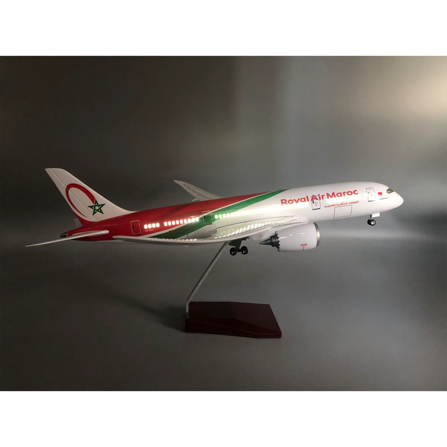 ZOCO 787 Flugzeugmodell Royal Air Maroc, Maßstab 1:130, mit Ständer und Rädern, für Erwachsene - Bild 3