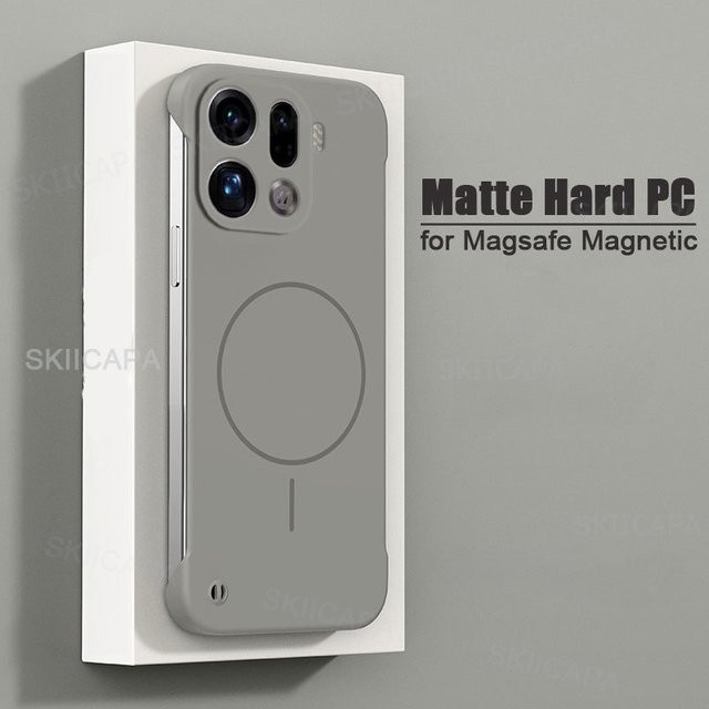 MagSafe Magnetische Rahmenlose Schutzhülle für OPPO Find X9 Pro Ultra von skiicapa in Blau - Bild 1