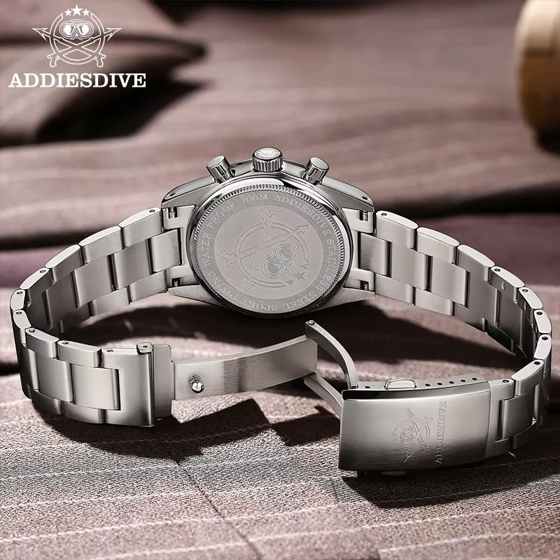 ADDIESDIVE Chronograph, Quarz, Edelstahl, 37 mm, Herren - Bild 6