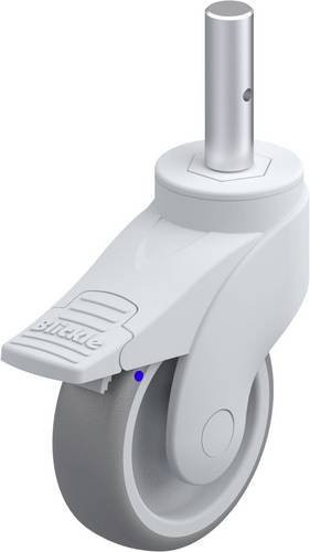 Blickle Kunststoff-Lenkrolle LWGX-TPA 101G-FI-ZAX51 in Grau und Silber mit 100 mm Durchmesser und einer Tragfähigkeit von 100 kg - Bild 1