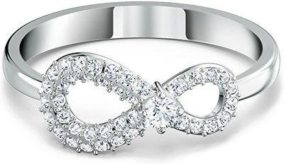 Swarovski Ring, Rhodinierter Ring, Weiß, Kristall, Damen, Ringgröße 58 - Bild 1