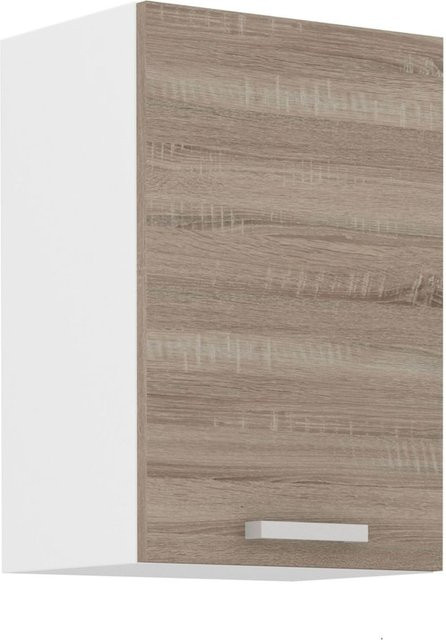 Küchen Hängeschrank Dave 240 Eiche Sonoma Trüffel mit Einlegeboden und Scharniertüren, Breite: 40 cm - Bild 1