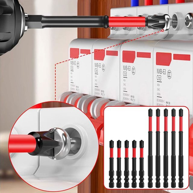 Aleekit 10-teiliges Schraubendreher-Bit-Set mit PH2-Magneten für Elektriker und FPV-Anwendungen - Bild 1