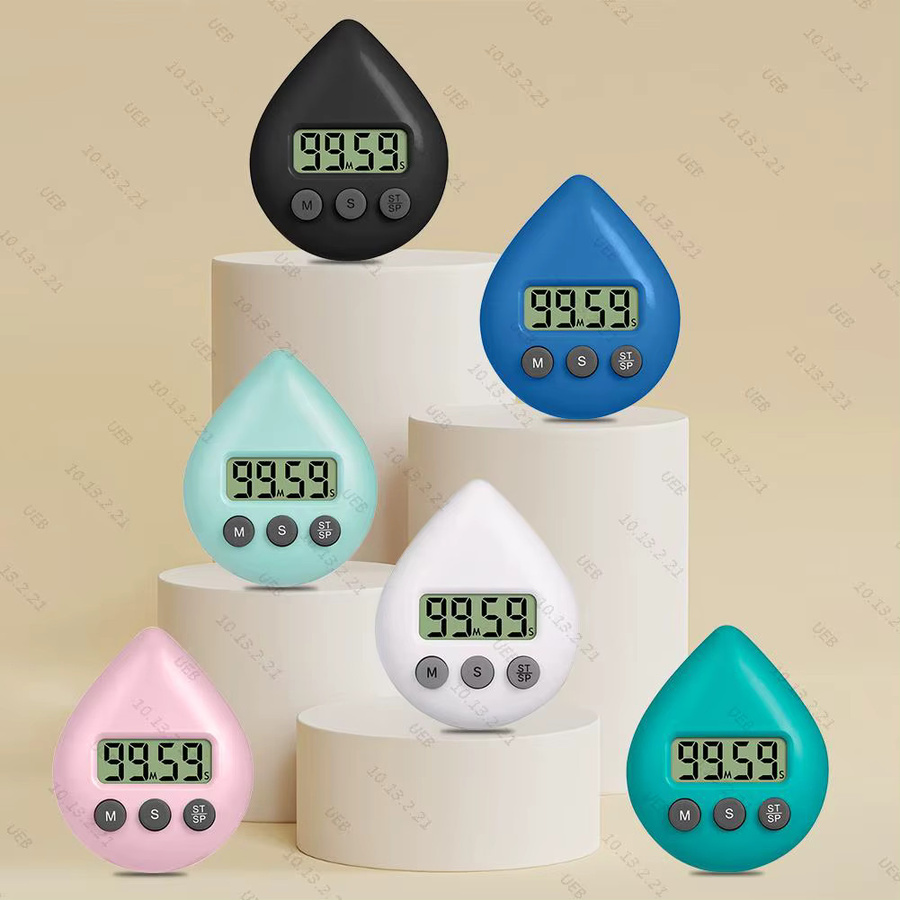 Wasserdichter Dusch-Timer von APWIKOGER in Weiß mit Magnet und Klebefläche für Küche und Badezimmer - Bild 3