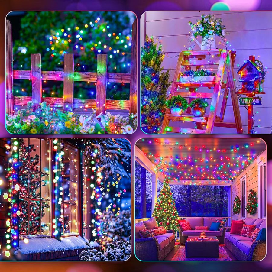 IEEYEEY LED Lichterkette Outdoor Feuerwerkskörper mit Kupferdraht für Hochzeit und Weihnachtsdekoration - Bild 4