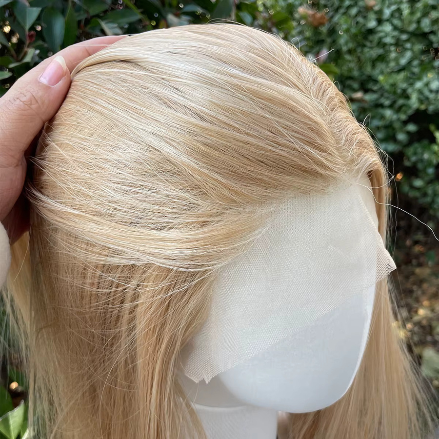 Artjosy Lace-Front-Perücke, Blond, Gemischt, Schulterlang, Synthetisch, Damen - Bild 2