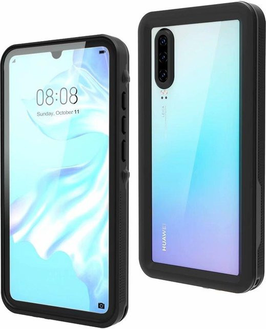 Wasserdichte IP68 Unterwasser-Schutztasche Weft für P20 Lite in Schwarz oder Transparent - Bild 1