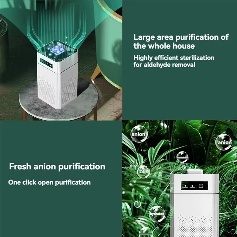 HOMEFISH Luftreiniger in Weiß mit Aromatherapie und austauschbarem Filter für Zuhause und Auto - Bild 3