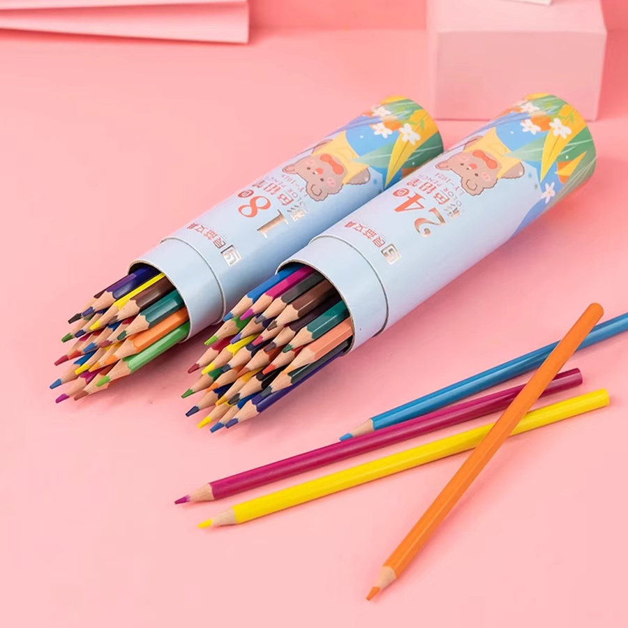 Wasserlösliches Malstift Set für Kinder und Schüler mit 24 Farben in Mehrfarb und Blau für Kunst und Graffiti - Bild 1