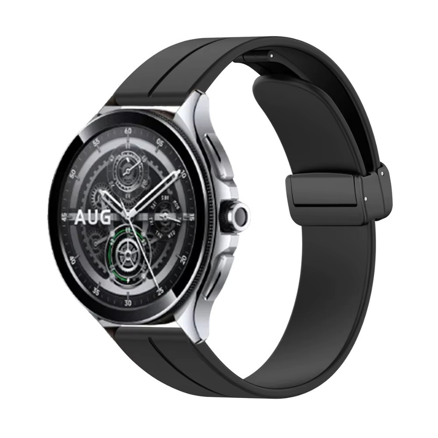 TAMISTER Uhrenarmband Silikon, Schwarz, Unisex - Bild 2