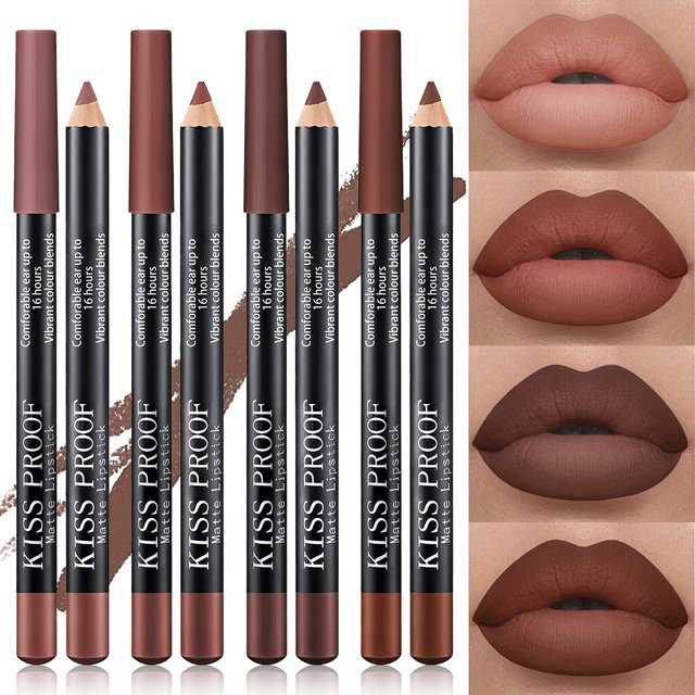 Lippenstift Set, Nude-Braun, matt, 4 Stück - Bild 1