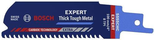 Bosch Expert Thick Tough Metal S 555 CHC Säbelsägeblatt mit Carbide-Spitze für Metall, Blau - Bild 1