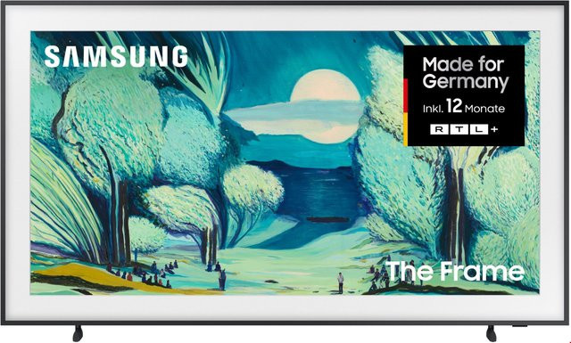 Samsung The Frame QLED Smart TV 55 Zoll 4K UHD Schwarz - Bild 1