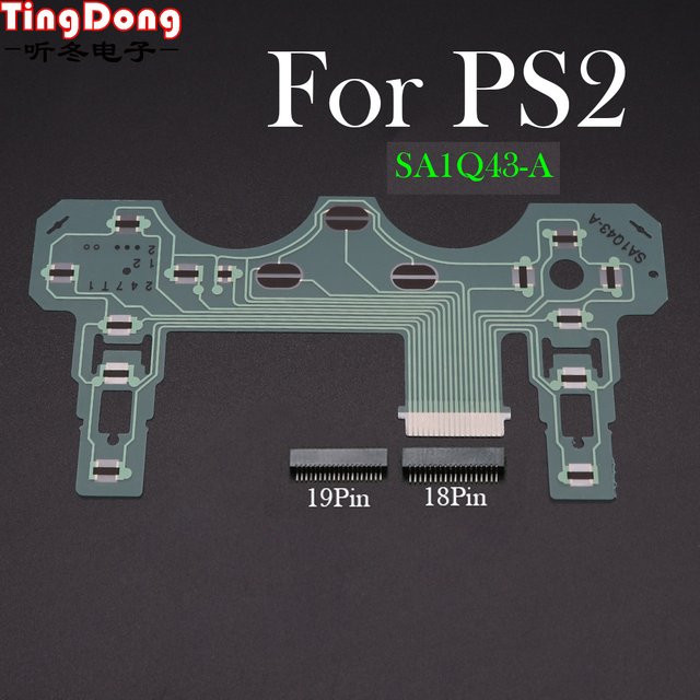 TingDong Controller-Leiterplatte Typ SA1Q43-A mit leitfähiger Folie als Ersatzteil für PS2 zur Verbindung des Steckplatzes - Bild 1