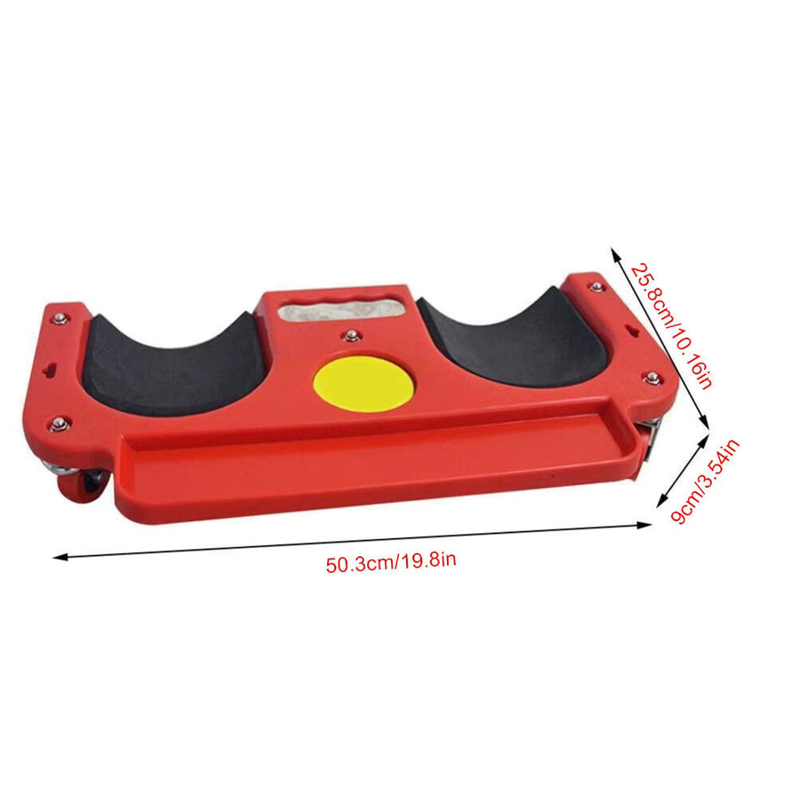 Rollender Knieschoner Creeper in Rot für Fliesenarbeiten und Bodenbau, B/T/H: 50,3 x 25,8 x 9,0 cm - Bild 5