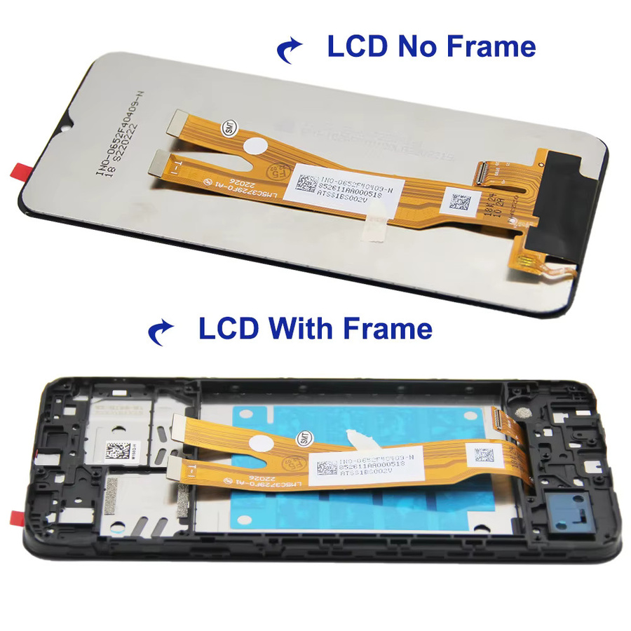 Samsung A03 Core Display mit Touchscreen und Rahmen in Schwarz für SM-A032F/DS - Bild 4