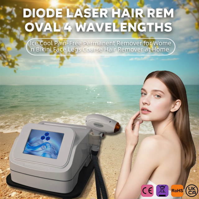 dubniy Diodenlaser-Haarentfernungsgerät mit Ice-Platinum-Kühlung, Unisex, weiß - Bild 1