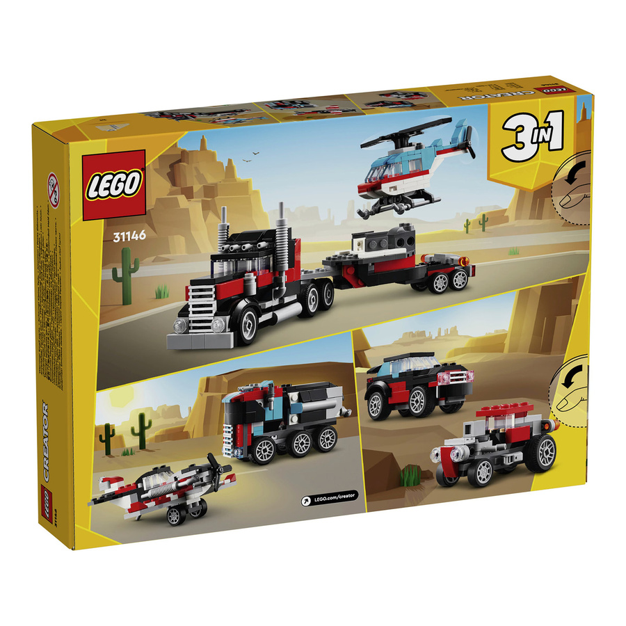 LEGO Creator Tieflader mit Hubschrauber Konstruktionsspielzeug - Bild 5