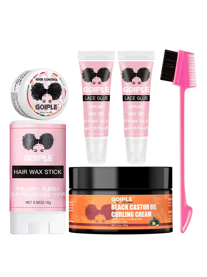 GOIPLE Perücken-Styling-Wachsstift mit Rizinusöl, Locken-Definiercreme - Bild 2