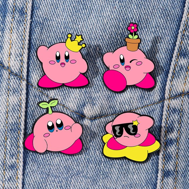 Bandai 4er-Set Kirby Emaille-Anstecknadeln, Bunt, Damen - Bild 1