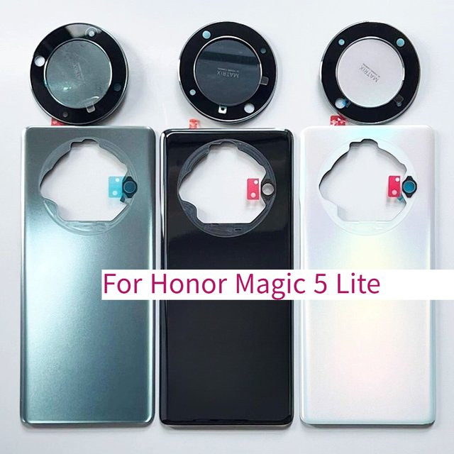 Honor Magic 5 Lite Ersatzgehäuse für die Batterie Rückseite inklusive Kamera Objektiv in Weiß oder Multicolour - Bild 1