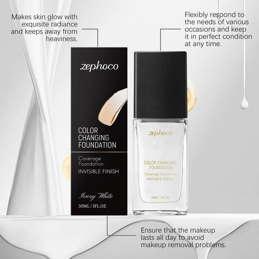 zephoco Concealer, selbstregulierende Farbgrundierung, Samt-Finish - Bild 3