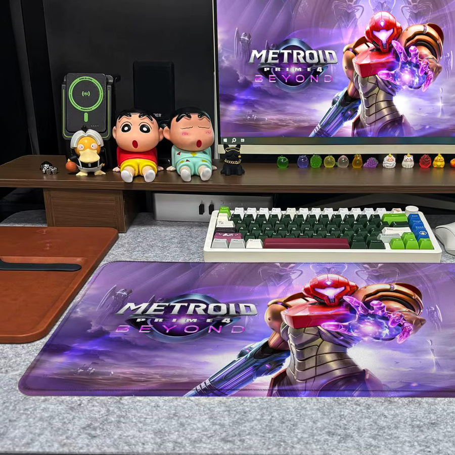 M-Metroid Prime 4 Beyond Mouse Pad XXL Gamer Deskmat mit HD Art Design, Schwarz/Mehrfarbig, B/T: 90 x 40 cm - Bild 4