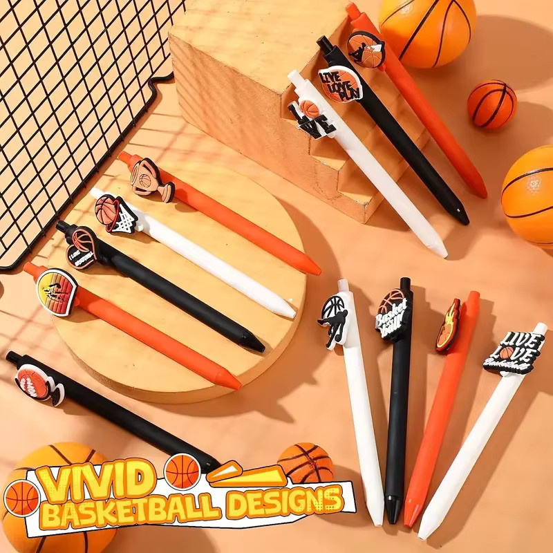 Kugelschreiber im Basketball-Stil in Orange aus Kunststoff für Sportbegeisterte - Bild 3