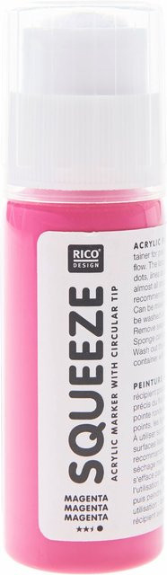 Rico Design Squeeze Acrylic Marker Acrylfarbe in Magenta 60ml - Bild 1