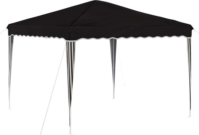 vidaXL Pop-up Partyzelt Schwarz B/T/H: 288 x 288 x 245 cm aus Oxford-Stoff - Bild 1