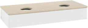 V&B Waschtischunterschrank Antao mit Beleuchtung, Farbe Weiß, B/T/H: 120 x 50 x 19 cm - Bild 1