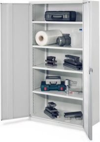 Kappes Schwerlastschrank OMT Mod. 41 aus Stahl mit Vollblechtüren in Grau, abschließbar, B/T/H: 100 x 60 x 195 cm - Bild 1