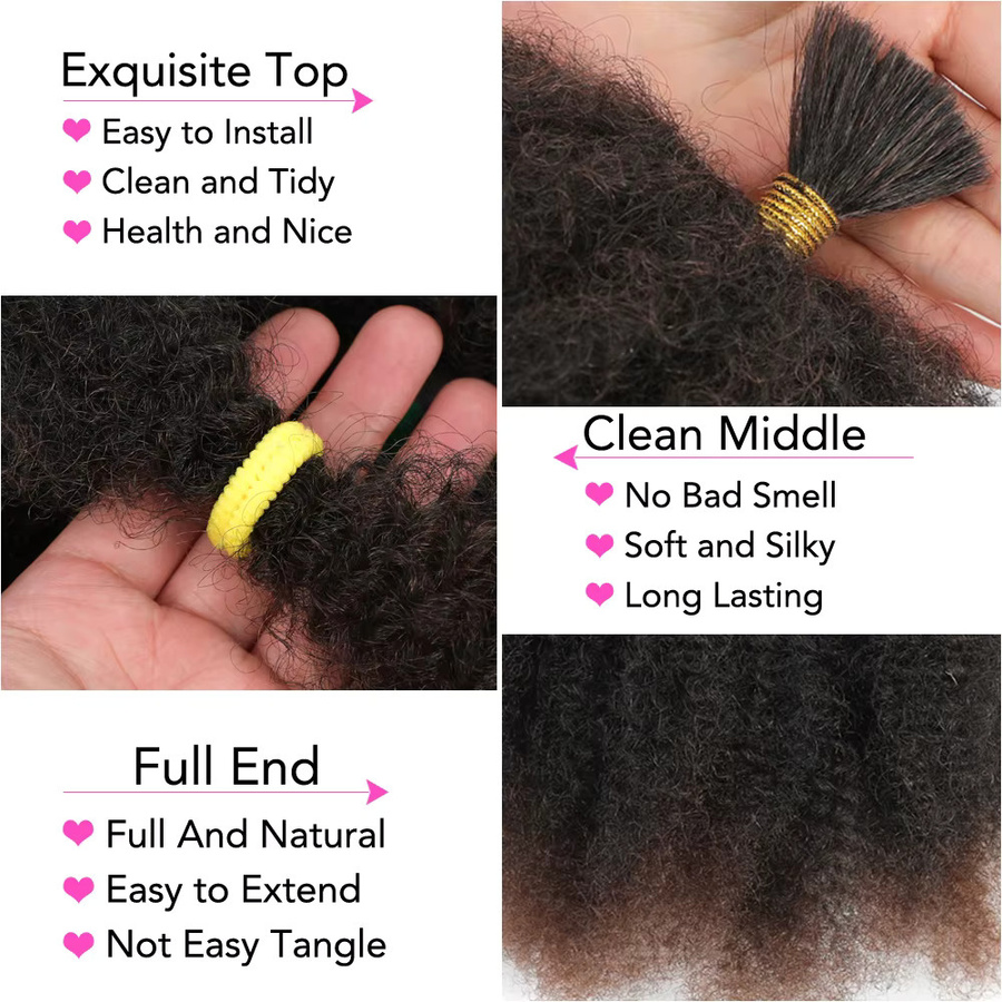 Afro Pervers Marley Twists Synthetisches Flechthaar, 12 Zoll, Ombre - Bild 2