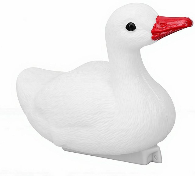Fishine Schwimmende Schwanenstatue in Weiß aus Kunststoff für die Gartenteich-Dekoration - Bild 1