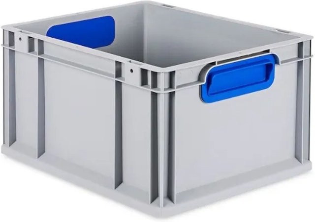 PROREGAL Eurobox Nextgen Color Transportbox mit Griffen, Blau, H x B x T: 22 x 30 x 40 cm, 20 Liter - Bild 1