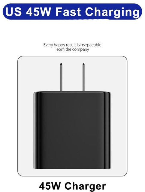 Samsung 45W USB-C Schnellladegerät für Galaxy S25 S24 S23 S22 Ultra Plus A55 A54 A35 5G in Schwarz - Bild 1