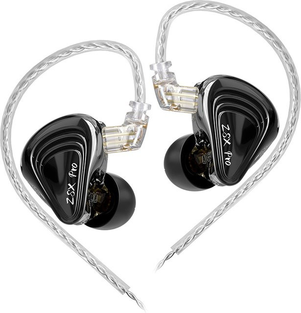 KZ ZSX Pro In-Ear Kopfhörer mit 5BA und 1DD Hybrid Drive Unit in Schwarz - Bild 1