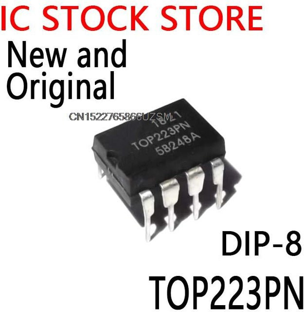 10 Stück HZL-Tech TOP223PN IC in Schwarz (DIP-8 TOP223) - Bild 1