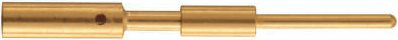Harting Crimpkontakt 09156006191 aus Messing mit Goldbeschichtung - Bild 1