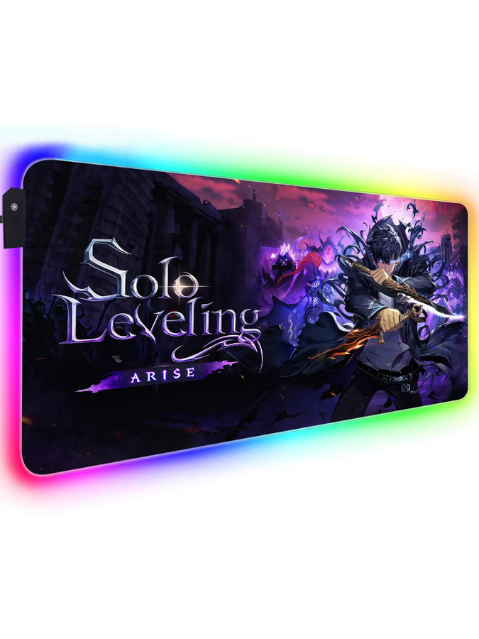 Riccu Gaming RGB Mauspad XXL mit LED-Hintergrundbeleuchtung und Anime-Design in Multicolour - Bild 2
