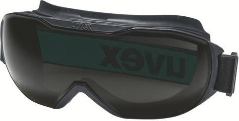 Uvex megasonic 9320045 Vollsichtbrille Schwarz Grün mit klarem Visier - Bild 1
